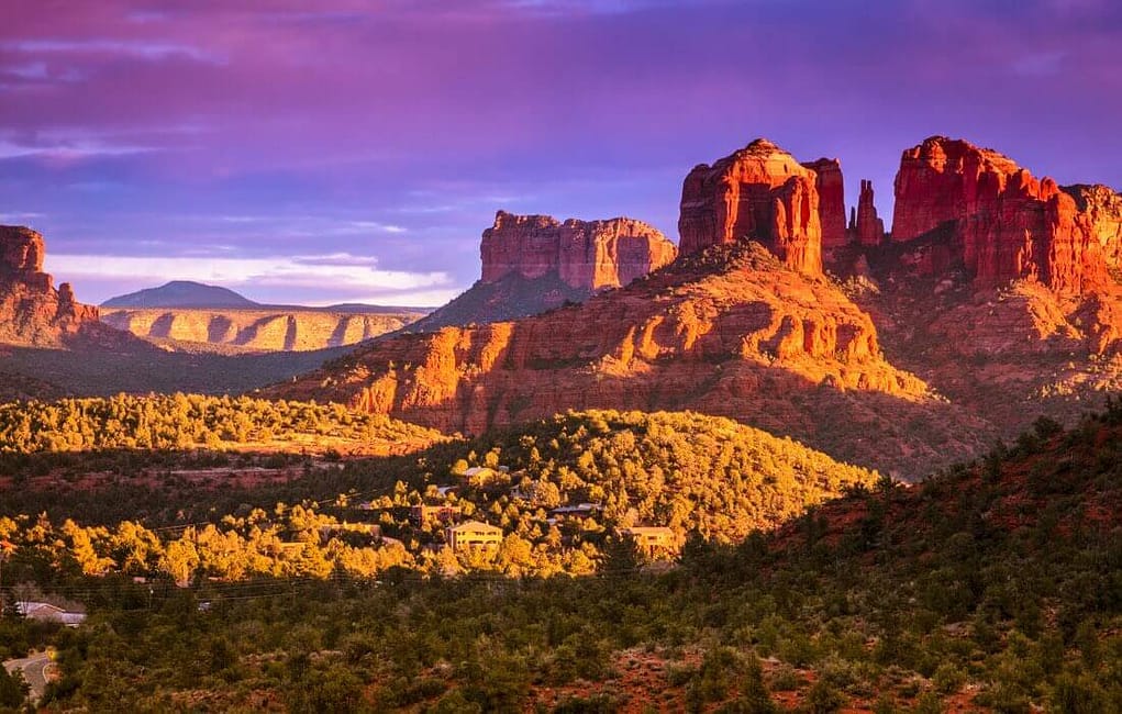 sedona arizona cathedral rock sunset